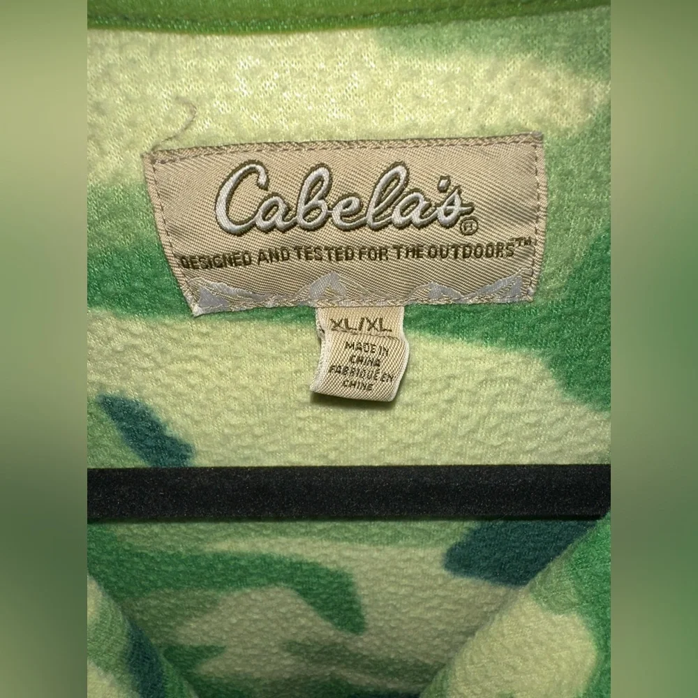 Cabela's Bass Pro Shops Kids Youth Sherpa Camo Zip Up Outdoor Jacket Coat